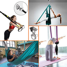 KWOKWEI - Gancio da soffitto Girevole a 360°, in Acciaio Inox, per Poltrona sospesa con Gancio Rimovibile, Robusto Gancio da soffitto, capacità 500 kg, con 4 Viti, per Amaca, Sabbia, Aerial Yoga