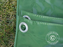 Dancover Telo Telone occhiellato 4x6m, PVC 600g/m² Verde, Ignifugo