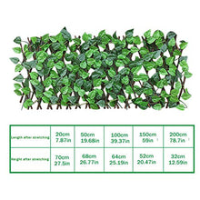herommy Recinzione del Giardino di Foglia di Edera Artificiale, Piante Finte Appeso Vite in Espansione del Salice Traliccio con Foglie Retractive Pianta Artificiale Pianta Artificiale Recinzione