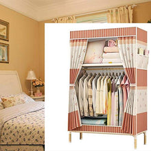 JJZXT Portable Abito Armadio Rack Pieghevole Non Tessuto Mobili Camera da Letto Bagagli Armadio Cabinet Multifunzione Antipolvere D'umidità
