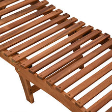 Outsunny Lettino Prendisole Richiudibile, Sdraio da Giardino in Legno Pieghevole con Materassino Bianco Crema 191x54x60.5cm