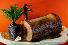 Kinaree Lavabo in legno di acacia – Lavabo in legno massiccio – 50 cm spazio per bagno o WC per gli ospiti