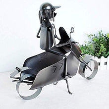 LHQ-HQ Stile Moto Artigianale Vino Rack Metallici Decorazione della casa della Scultura a Mano Bottle Holder Vino Contenitore Decorazione Domestica del mestiere del Ferro Regalo Artigianato Ornamento
