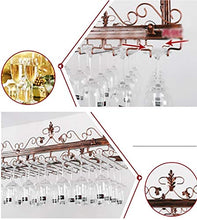 VSander Portabottiglie da Vino Stile Semplice in Ferro Appeso Supporto for Bicchiere da Vino Decorazione Soffitto Bar, Ristorante, Dimensioni Cucina: 80 * 35cm Nero