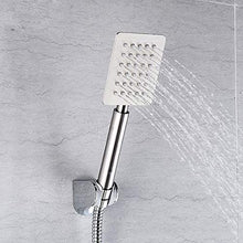 JKCKHA Prodotti da Bagno in Acciaio Inossidabile tenuto in Mano pressurizzata soffione Singolo, Super Slim Square, Diametro: Semplice e Pratico 8 Centimetri Bagno
