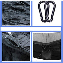 Ruixf Amaca da Campeggio con Zanzariera e Telone - Amaca in Paracadute Nylon, Carico di 300 kg, Antivento Antipioggia e Resistente ai Raggi UV, Verde