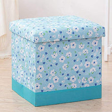 HOIHO Stampa Sgabello, Tessuto Cambia Scarpe Sedile Creativo Divano Panca Multifunzione Sedia Grande capacità ottomano Blu, Rosa Camera da Letto Soggiorno Disponibile