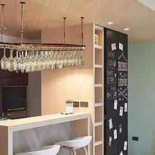 JHGJBJ Wineglass Titolare, mensola a Muro Cubo Kitchen Bar Bodega, Altezza Regolabile: 30-60 cm, (Size : 90x35cm)