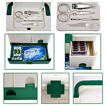 MYHZH Farmaci Petto Pillola Caso Famiglia Kit di Emergenza dell'organizzatore di immagazzinaggio delle Famiglie a più Strati di Pronto Soccorso Multifunzionale Medicina Box