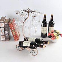 Buy and buy at Brandon Wrought Iron Leaf Tank Wine Rack Fashion Hanging Cup Holder Wine Rack Decoration Red Wine Goblet Upside Down ShelfRose Golda