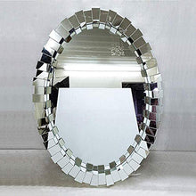 Bathroom mirror Specchio da Bagno Ovale/Specchio Decorativo per Ingresso / 77x105cm / Specchio Tridimensionale retrò per Trucco, Specchio cosmetico per Camera da Letto, Specchio Doccia dell'hotel