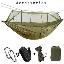 Amaca Da Campeggio Portatile All'Aperto 1-2 Persone Con Zanzariera In Tessuto Paracadute Ad Alta Resistenza Letto Sospeso Per Dormire Altalena Camouflage