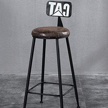 Sgabelli da Bar Alti sgabelli di Legno Solido Ferro battuto Americano Semplice Moderna Domestica Mobili Cucina 1 Pezzo