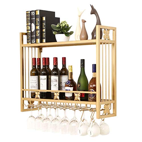 LXD Wine Rack, Organizzare Cucina Parete Wine Rack supporto di vetro | Moderna giù appeso a testa in Wine Bottle Holder archiviazione | Scaffalature metalliche Ferro Wine Glass Goblet Bar and Kitchen