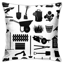 baoan Fodera per Cuscino, Fodera per Cuscino, Articoli da Giardinaggio, Recinzione Nido, Fiori, Altalena, Cuccia, Erba, Farfalla, Stampa, 18 x 18 Pollici