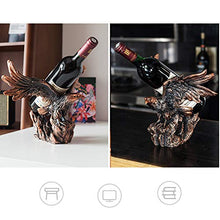 XLBAXLJ Bronzo Aquila Wine Rack, Fumetto Creativo Sveglio del Vino della casa cremagliera Champagne Decorazioni per la Veranda Ufficio Soggiorno Camera da Letto