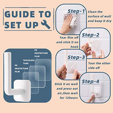 CYWVYNYT, ganci da parete per appendere cappotti, ganci adesivi 3M, gancio per cucina, bagno, camera da letto, doccia, bagno, doccia, bagno, camera da letto, (4 pezzi)