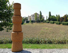 Greencorks, Collezione BEERPOUF, Coppia di Sgabelli Piccoli in Sughero. Altezza 40 Centimetri. Variante in Sughero Biondo.