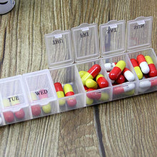 MXECO Contenitore per Pillola per Medicina settimanale da 7 Griglie Portatile Contenitore Portatile per Custodia per Tablet da Viaggio