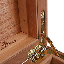 Panjianlin Cigar Box Moda Cigar Humidor Legno di Cedro Cigar Box con Crema idratante Termometro Striscia Color Design Legno di Cedro Cigar Box Portable di Viaggio Cigar Box di stoccaggio