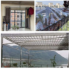 SHIJINHAO Telo Impermeabile Esterno Cancella incatramata 0,35 Millimetri PVC Impermeabile Heavy Duty Trasparente 400gsm Tarp Copertina con Occhielli Resistenza allo Strappo di Campeggio Esterna