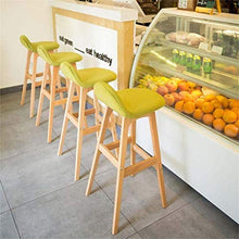 BDLYZ Yxsd Sgabelli da Bar Set di 2 sedie in Legno Colazione Sgabello Ristorante e la sede di smontaggio Pulizia Pianale da Cucina Greenhouse Cafe sedie for Similpelle Esterno poggiapiedi in Legno