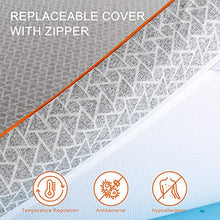 Maxzzz Topper Materasso, Coprimaterasso in Memory Foam al Carbone di bambù di 5cm con Fodera Rimovibile e Lavabile, Topper con Design Ventilato, Ipoallergenico, Inodore, 160x190cm, CertiPUR