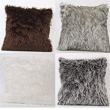 Xyfw Set da 4 Pezzi Federa di Peluche Semplice Divano da Ufficio Cuscino per Auto Abbraccio Federa Non Include Cuscino (Uno per Ogni Colore)