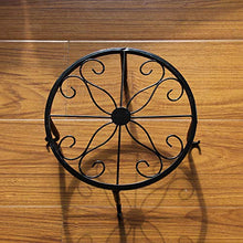 2 scaffali per Fiori in Metallo,Piante in Vaso Portavasi Metallo,Retro Metal Rack Rotonda in Ferro battuto,Flower Pot Iron Plant Stand,per Interni e balconi