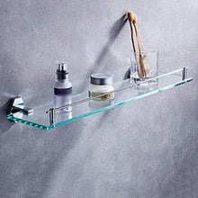 HYJMJJ Great Coat Ganci, Vetro Bagno Scaffale, Anteriore Mensola in Full Rame Specchio, Rack for 1 a Livello di Cosmetici da Bagno Tieni la Grande Vita.