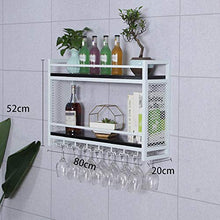 XZPENG - Portabottiglie per Vino, in Ferro battuto, a Doppia Parete, da Appendere alla Parete, Ideale Come Decorazione per la casa, per Vino, 6 Tipi, Nero + Bianco, A
