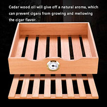 Umidificatori Humidor Armadietto Idratante for Mini Sigari in Legno di Cedro A Temperatura Controllata da 25 Litri Armadietto for Vino for Sigari Alcolico Incorporato for Uso Domestico