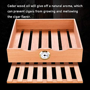 Umidificatori Humidor Armadietto Idratante for Mini Sigari in Legno di Cedro A Temperatura Controllata da 25 Litri Armadietto for Vino for Sigari Alcolico Incorporato for Uso Domestico