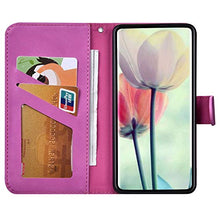 Robinsoni Custodia Compatibile con Samsung Galaxy A90 Case Portafoglio Cover Dumbo Stampato Libro Pelle PU Antiurto Case Wallet Taccuino Cover Libretto Cartone Animato Case Folio Flip Cover Rosa Rossa