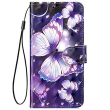 Saceebe Compatibile con Huawei Y9 2018 Custodia Pelle Cover a Libro 3D Custodia in Pelle con Cordino Portafoglio Flip Case PU Custodia Pelle Cover Protettivo Bumper Morbido,Farfalla#4