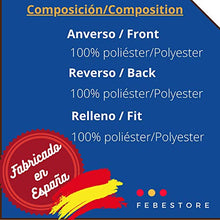 Domum Fodera Per Divano Da 3 Posto Relax, Realizzata in Spagna, Fodera Per Divano e Poltrona, Reversibile e Imbottita, Protezione Per Divano Reclinabile, Fodera Per Poltrona Colore Blu