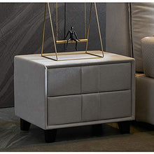 Comodino 2 Livello Comodino in Legno Cotone Lino Bedside Governo di immagazzinaggio for Camera Universitaria Mobili per mobili Camera da Letto (Colore : Marrone, Dimensione : 52.5X40.5X43CM)