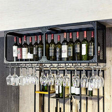 Leifeng Tower Classico Wine Rack Materiale Ferro Battuto attaccatura del Supporto Ambiente Coppa Hanging Porta Bicchiere Calice Wine Rack Rack (Color : Black)