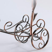 OUGEA Porta calici,Porta Bottiglie retrò in Ferro battuto Porta Bottiglie Trasporto utilizzato per la Decorazione di Porta Bottiglie Cucina Bronzo