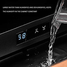 Armadio per Sigari A Temperatura Costante Intelligente per La Casa Humidor per Sigari da Ufficio Mensola in Legno di Cedro Sistema di umidità Intelligente (Color : Black, Size : 45x52.5x72.5cm)