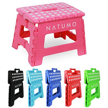 NATUMO® - Sgabello pieghevole di alta qualità, portata 150 kg, per cucina, bagno, giardino, per bambini e adulti