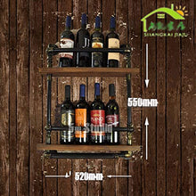 LHQ-HQ Cremagliera del Vino, Americano LOF Supporto di Vetro Bar Vino Rack Parete del Tubo Flessibile Appeso Wine Bar di Ferro, Stand di Esposizione