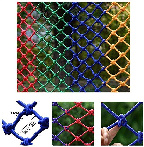 AI LI WEI Protective Net Decoration/Balcone Anti-Caduta Net Fornire Protezione Net Giovani Recinto Protezione Arrampicata Netto Amaca Corda Swing Netto Rete di Sicurezza di Protezione (Size : 3x3m)