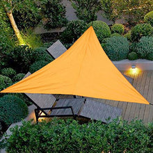 OldPAPA Tenda a Vela Triangolo Vele Parasole Impermeabile Protezione Solare Blocco UV Giardino Terrazzo Piscina Tetto Parasole, 4x4x4m, Arancione