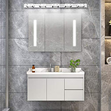 Klighten Lampada per Specchio LED Bagno IP44, Cristallo Lampada per Armadio Specchio Applique da Interno Bagno Moderno Apparecchio Bianco freddo 5500K, 80CM