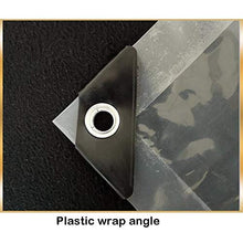 SHIJINHAO Telo Impermeabile Esterno Impermeabile Chiaro Tela Cerata, Foglio di PVC Heavy Duty Antipolvere Antipioggia, Copertura Antivento con Occhielli, for Le Piante della Serra sul Tetto