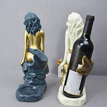 aipipl Decorazione Domestica Retro Statua Astratta Dea Cremagliera del Vino Artigianato Decorazione Decorazioni per Ufficio Ornamenti per Esposizione Regali di Nozze inaugurazione della casa, Blu