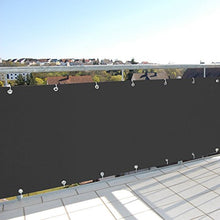 UISEBRT - Copertura per balcone in PVC, protezione per la privacy, per il balcone o per la recinzione del giardino, protezione dal vento e dal sole, impermeabile