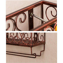 PZW Semplice e Creativo Portabottiglie da Parete in Metallo Arte Del Ferro Scaffale da Parete Scaffale per Vino Retrò Calici Portabicchieri Scaffale Decorativo da PareteC