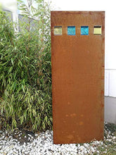 Zen Man ruggine frangivista Parete Protezione antiruggine Giardino Accessori H151 cm (125 cm + 26 cm) * B50 cm Decorazione Vetro a Mano 1 mm